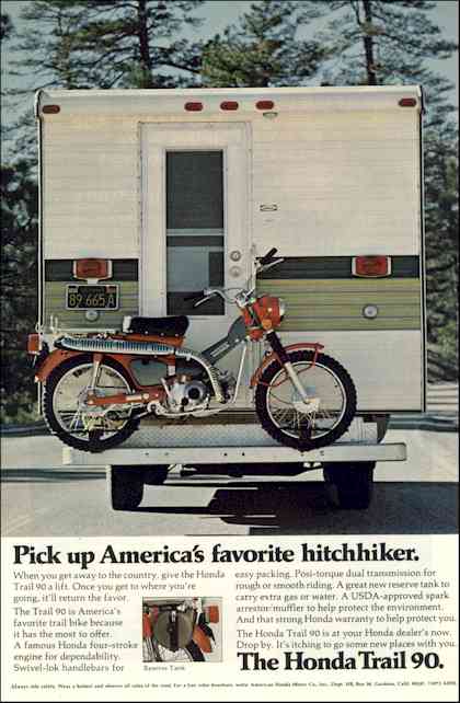 Honda Trail CT90 Ad - Pick up America's favorite hitch-hiker