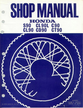 1969 Honda ct90 repair manual
